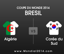 Mondial 2014 - Coupe du Monde 2014 Corée du sud - Algérie